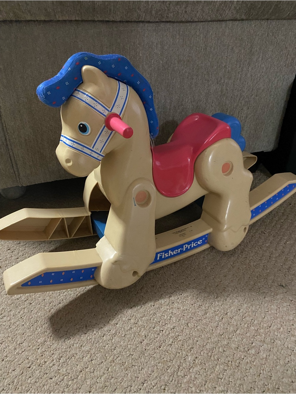 Fisher-Price vintage 1988 rocking horse for toddlers in VGUC